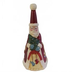 Vintage Hand-Painted Santa Claus figurine which is also a bell
